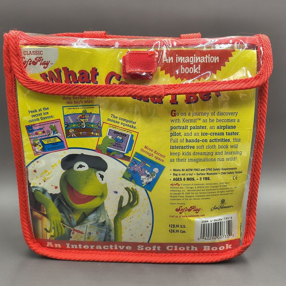 Muppets Kermit "What Could I Be?" Interactive Cloth Book - Learning Reading Fun